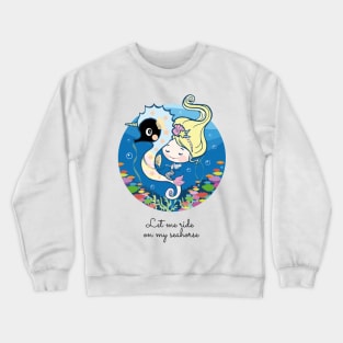 Seahorse unicorn Crewneck Sweatshirt